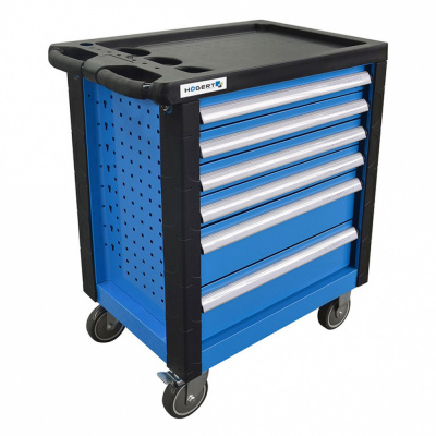 купить HOEGERT HT7G046 Тележка инструментальная 6 ящиков, усиленный пластиковый верх. 