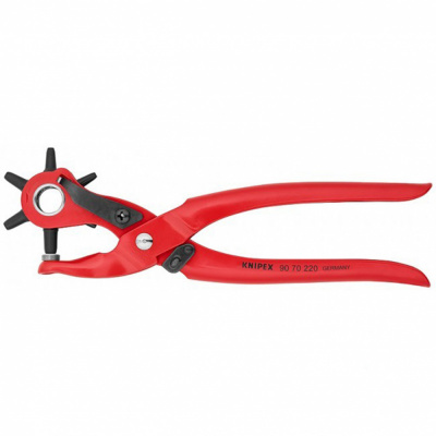 купить Knipex KN-9070220 Клещи просечные с револьверной головкой 220 мм