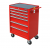 купить СТАНКОИМПОРТ BTD-270061CS red Инструментальная тележка на колесах 6 ящиков,красная