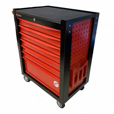 купить Тележка инструментальная HELAS с центральным замком, 7 ящиков, сине-серая