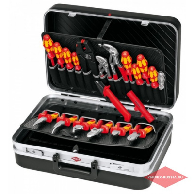 купить Чемодан для инструмента, набор электрика 20 предметов KNIPEX