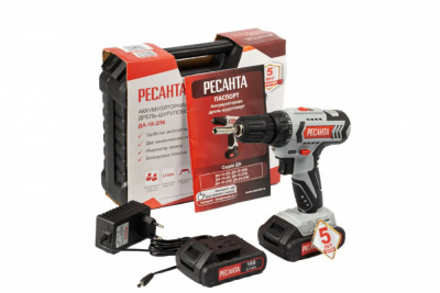 купить ВИХРЬ ДА-18-2ЛК Дрель-шуруповерт аккумуляторная Ресанта 75/14/2