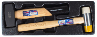 купить LICOTA ACK-384104 Набор: кувалада 1000 г и молоток с мягким бойком, 2 пр., в ложементе