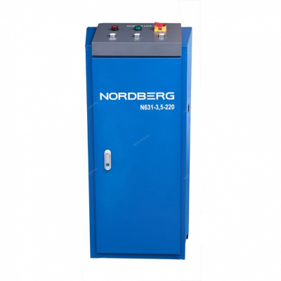 купить NORDBERG N631-3,5B_380 Подъемник ножничный 3,5т, с встроенными адаптерами для SUV авто, 380В (синий)
