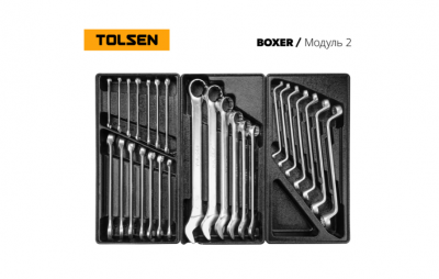 купить TOLSEN TT85415P Набор инструментов 157 предметов, "BOXER", в черной тележке, в комплекте гайковерт