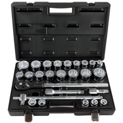 купить LICOTA ASK-10061 Набор торцевых головок 3/4" дюйм. и метр. 26пр. 3/4"-2", 19-50мм