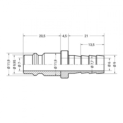 купить LICOTA 030PH Разъем "папа" - елка 10мм