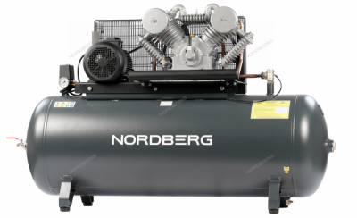 купить NORDBERG NCP500/1400 Компрессор поршневой с ременной передачей 380 В, ресивер 500 л, 1400 л/мин