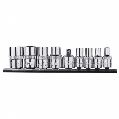 купить HOEGERT HT1A884 Набор торцевых головок Torx 1/4",  3/8",  9 шт. 