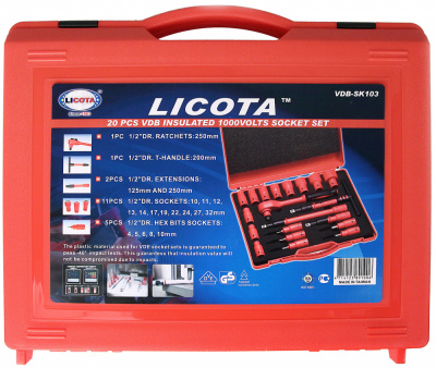 купить LICOTA VDB-SK103 Набор диэлектрических инструментов 1/2" VDE 1000V