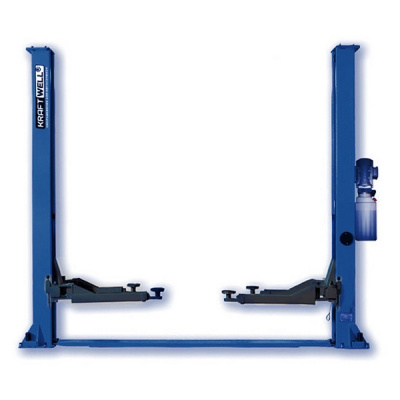 купить KraftWell (КНР) KRW4ML_blue Подъемник двухстоечный г/п 4000 кг. электрогидравлический 