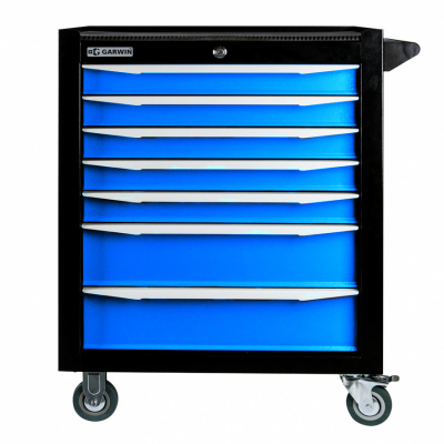 купить GARWIN 001017-5015 Тележка инструментальная серии Standart 7 полочная синяя