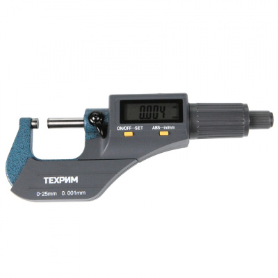 купить ТЕХРИМ T050011 Микрометр МКЦ-25, 25 мм - 0,001, ГОСТ 6507-90
