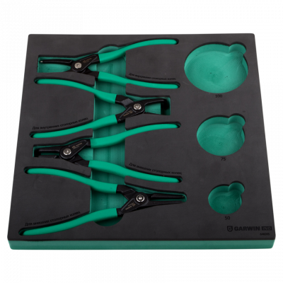 купить GARWIN 646045 Набор съемников стопорных колец усиленных 230 мм, 4 пр. в ложементе EVA