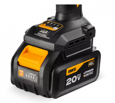 купить RUNTEC RT-IW750 Гайковерт ударный аккумуляторный RUNTEC PRO 1/2", 20В, 2*4Ач, 750Нм