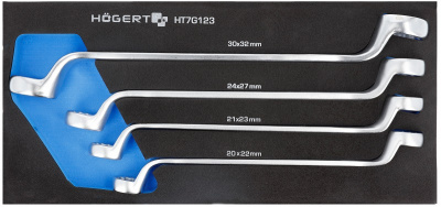 купить  HT7G123 HOEGERT Набор ключей  накидных коленчатых 4 шт., ложемент EVA