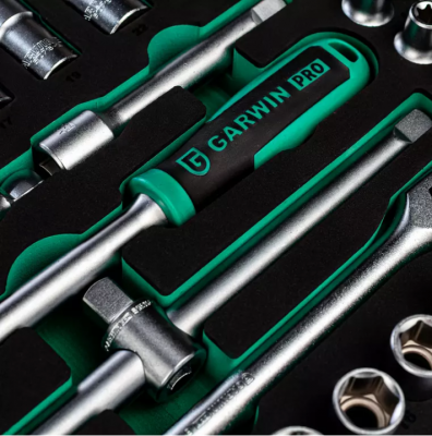 купить GARWIN PRO 646015 Набор торцевых головок с аксессуарами, 134 пр. в ложементе EVA