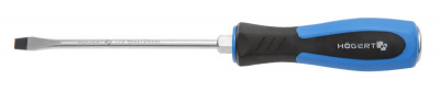 купить  HT1S064 HOEGERT Отвертка силовая с металлическим затыльником шлиц  SL5,5x100 мм, CrV
