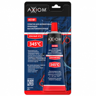 купить AXIOM AS181 Герметик для формирования прокладок высокотемпературный красный 85 г.