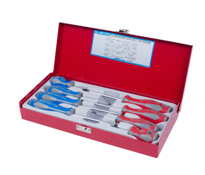 купить KING TONY 33108MR Набор отверток в металлическом кейсе, 8 предметов