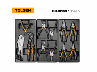 купить TOLSEN TT85416-239 Набор инструментов "CHAMPION" для тележки, 18 ложементов, 239 предметов