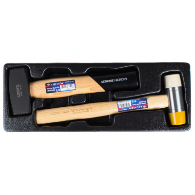 купить LICOTA ACK-384104 Набор: кувалада 1000 г и молоток с мягким бойком, 2 пр., в ложементе