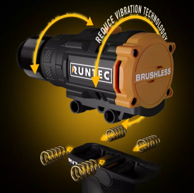 купить RUNTEC RT-IW750 Гайковерт ударный аккумуляторный RUNTEC PRO 1/2", 20В, 2*4Ач, 750Нм