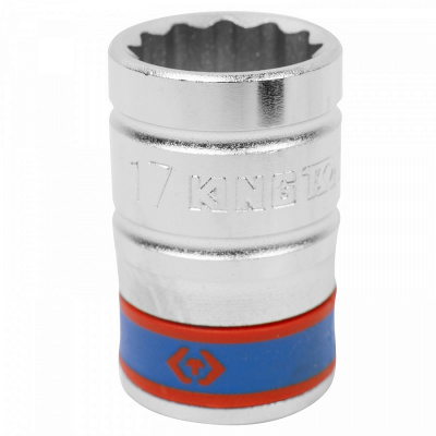 купить  433017M Головка торцевая стандартная двенадцатигранная 1/2", 17 мм KING TONY 433017M