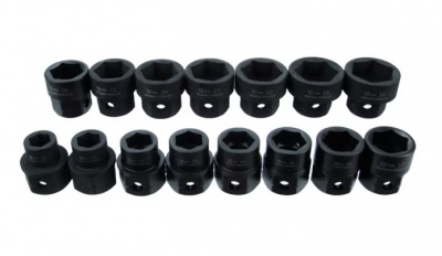 купить GARWIN INDUSTRIAL 626620-SET15 Набор ударных головок 1/2" 15 пр. W/HEX 10-24 мм, L= 28 mm 