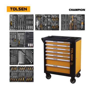 купить TOLSEN TT85416 Набор инструментов "CHAMPION" в черной тележке, 239 предметов
