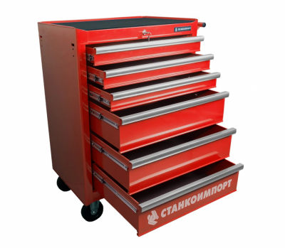 купить СТАНКОИМПОРТ BTD-270061CS red Инструментальная тележка на колесах 6 ящиков,красная