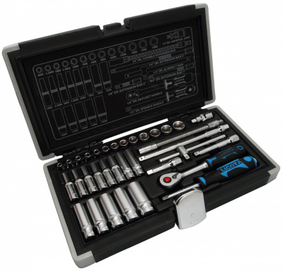 купить LICOTA ALK-0101F Набор торцевых головок 1/4" 34пр. 4-14мм