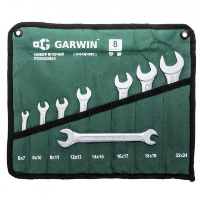 купить GARWIN GR-ODK02 Набор ключей рожковых 8 предметов 6х7-22х24 мм