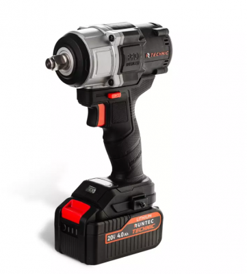 купить RUNTEC RT-IW800T Гайковерт ударный аккумуляторный RUNTEC TECHNIC 1/2", 20В, 2*4Ач, 800Нм
