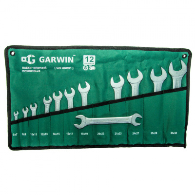 купить GARWIN GR-ODK01 Набор ключей рожковых 12 предметов 6х7-30х32мм